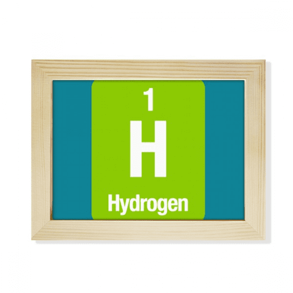 H Hydrogen Checal Element Science Desktop Photo Frame Picture Art Decoration Painting 6x8 inch