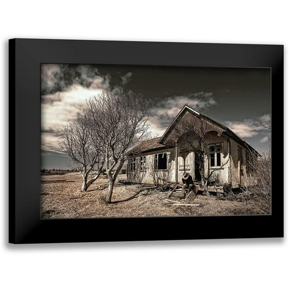 H. Ingibergsson, Torsteinn 24x17 Black Modern Framed Museum Art Print Titled - John Wayneaas Official Retirement
