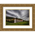 thumbnail image 1 of H. Ingibergsson, Torsteinn 32x23 Gold Ornate Wood Framed with Double Matting Museum Art Print Titled - Old Icelandic Rectory, 1 of 4