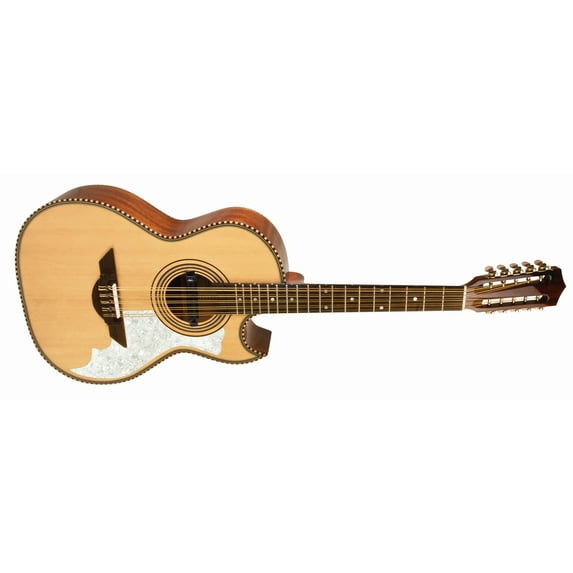 H. Jimenez LBQ2E El Musico Acoustic-Electric Bajo Quinto Natural