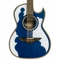 thumbnail image 1 of H. Jimenez LBQ4E El Patron Acoustic-Electric Bajo Quinto Transparent Blue, 1 of 6