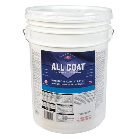 H&K Paint Company Acrylic Latex Paint Interior/Exterior Semi Gloss Tawny Beige 5 Gl