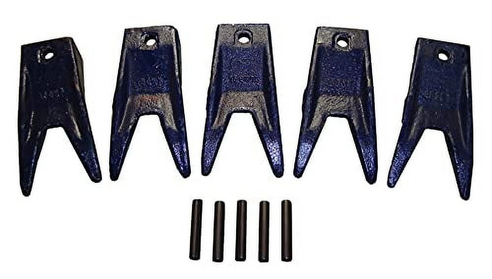 H&L Tooth Company X156WT Twin Tiger Bucket Teeth + 156LPN Long Pins (5 ...