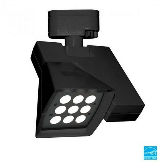 H-LED23E-27-BK-WAC Lighting-Logos-23W 1 LED Elliptical Track Light-9 Inches Wide by 4.13 Inches High-Black Finish-2700 Color Temperature-H Type