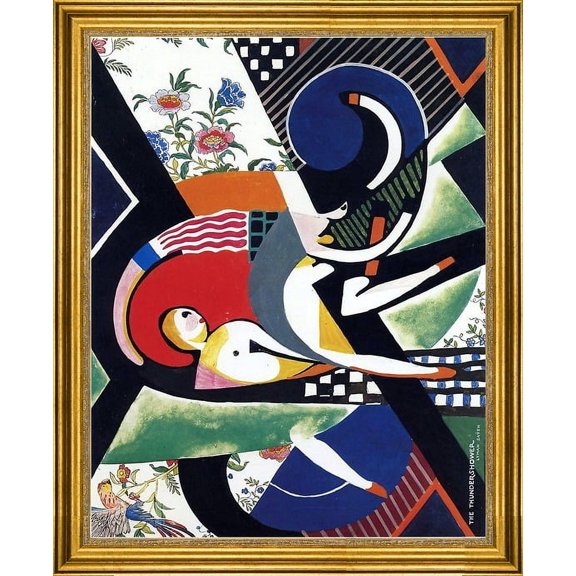 H Lyman Sayen The Thundershower - 16" x 20" Framed Premium Canvas Print