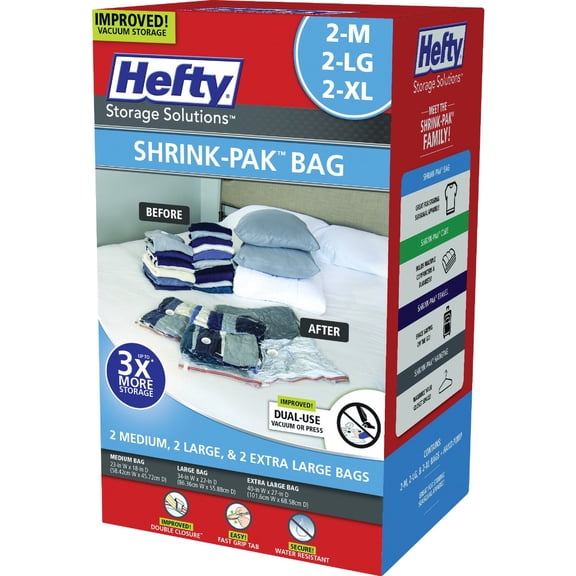 H M S Mfg. Co. Hefty 11.25 In. Vacuum Seal Storage Bags - Single Pack