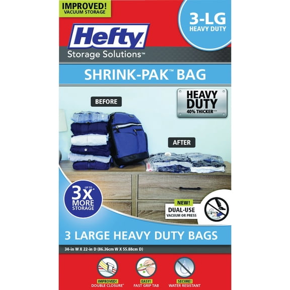 H M S Mfg. Co. Hefty Large Vacuum Seal Storage Bags1 - Single Pack
