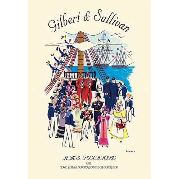 H.M.S. Pinafore, or The Lass That Loved A Sailor #1-Fine Art Canvas Print (20" x 30")