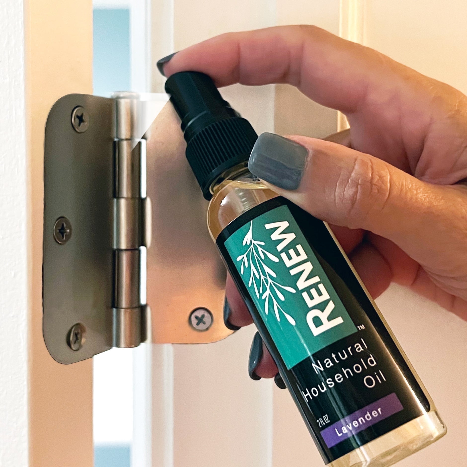 HMPURE Renew Natural Household Oil - 2 Oz Lavender Scented Lubricant For  Squeaky Hinges, Locks & More