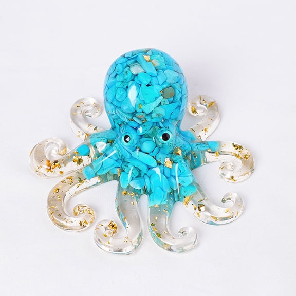 H Marine Octopus Figurine Colorful Resin Handcrafted Statue For Home Office Decor Aquarium Ornament Toy