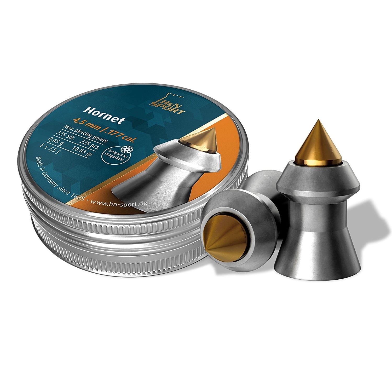 H&N Hornet Pointed Airgun Pellets .177 cal.