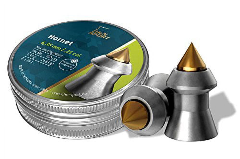 H&N Sport 92426350003 H&N Pointed Airgun Pellets .25 Cal, Gray