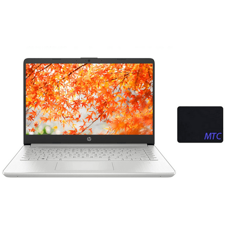 H-P 14 inch FHD Laptop for Student and Business, AMD Ryzen 3 3250U, 8GB RAM, 512GB SSD, Webcam, 1920 x 1080 Resolution, Bluetooth, Windows 11 S, Fast Charge, Silver, with MTC mousepad
