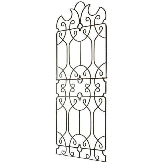 H Potter Garden Trellis Metal Wrought Iron Brown 32"W x 72"Tall