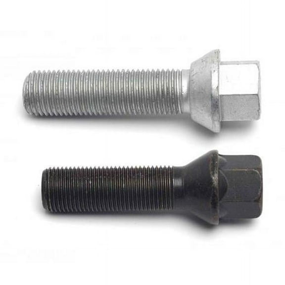 H&R  40 mm & 12 x 1.5 Thread 17 mm Head Tapered Black Wheel Bolts