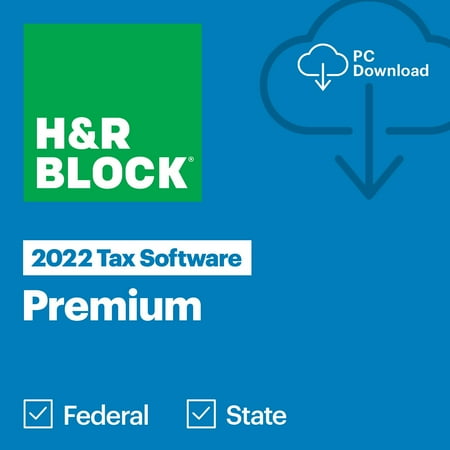 H&R Block - Tax Software Premium 2022 - Windows, Mac OS [Digital]