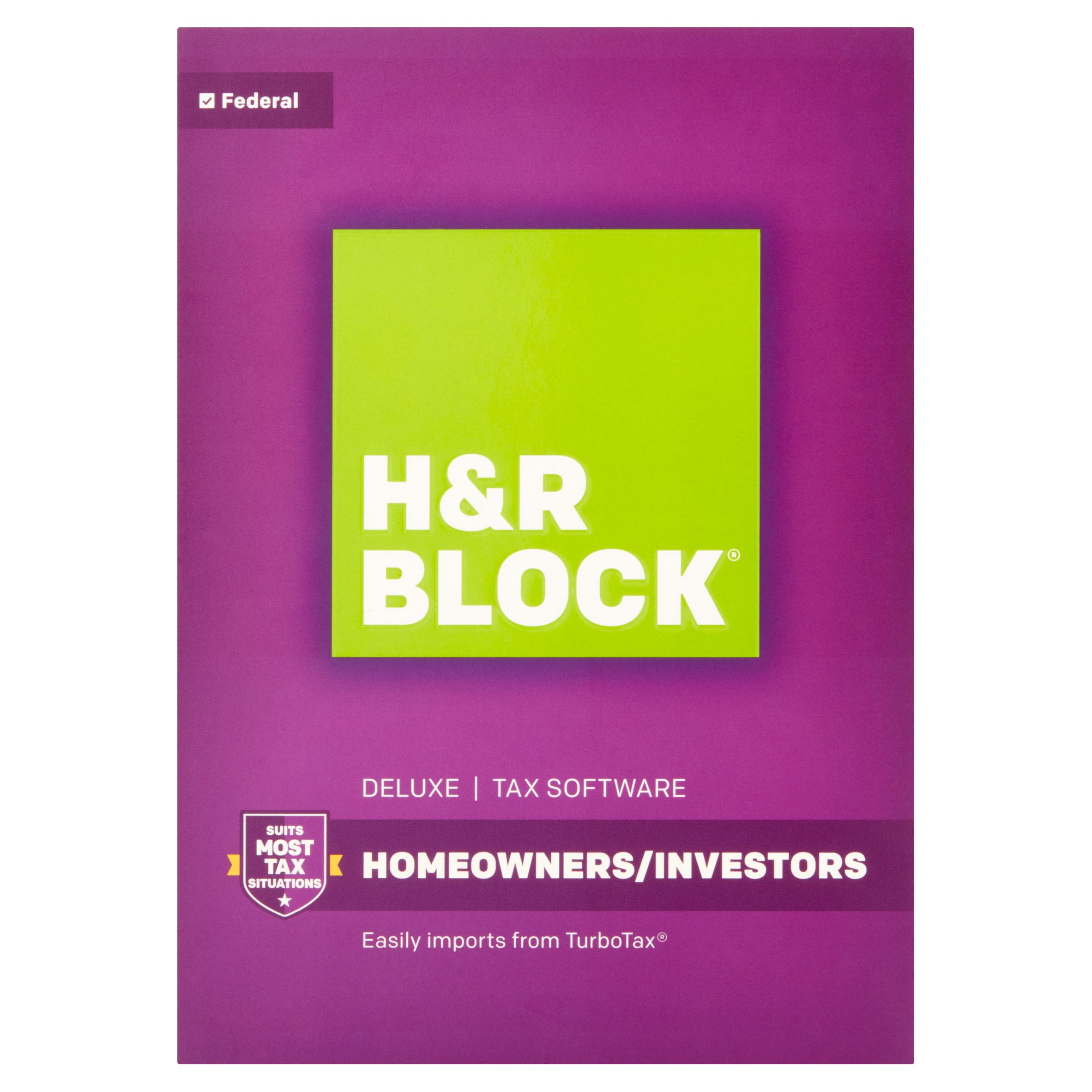 H&R Block Deluxe Tax Software