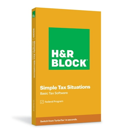 H&R Block Tax Software Basic 2020 - Windows, Mac