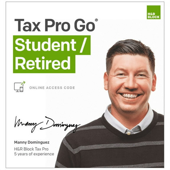 H&R Block Tax Pro Go 2019 Student/Retired (Digital Download)