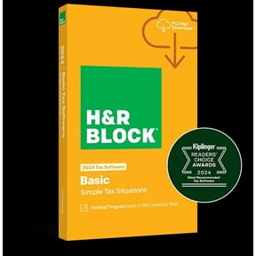 Open Box H&R Block Tax Software Basic 2024