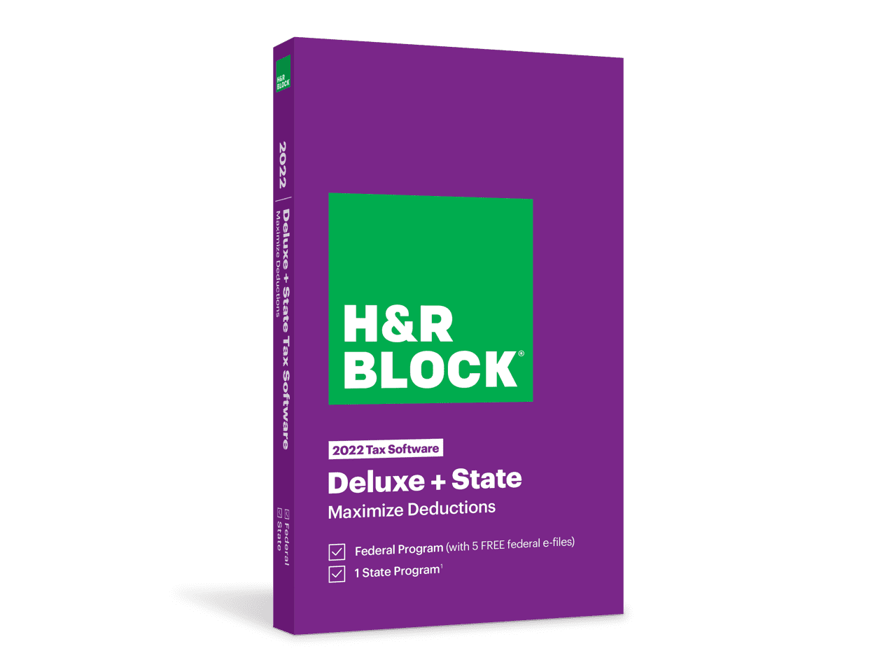 H&R Block Tax Software Deluxe + State 2022 [Key Card]