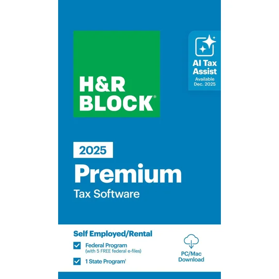 H&R Block Tax Software Premium 2025 - STORE ONLY