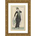 thumbnail image 1 of H. Robert Dammy 10x14 Gold Ornate Wood Frame and Double Matted Museum Art Print Titled - Dress of Apres-Mid (1913), 1 of 4