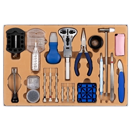 H&S Alliance Watch Repair Kit - Link Removal - Tools & Kits for Sizing - Pin & Back Removal - Case Opener - Resizing Strap Band Adjustment - Watch Battery Replacement Tool Kit