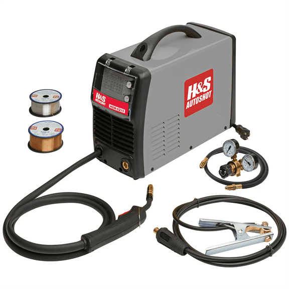 H&S AutoShot HSW-6213 MIG Welder 130 Amp Inverter with Infintely Variable Power and Wire Speed (115VAC)