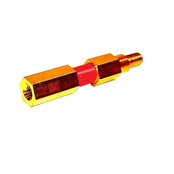 H&S AutoShot Uni-9718 Ground Earth Pin Hex Leg 58Mm Long With Red Sleeve For Aluminum Studs