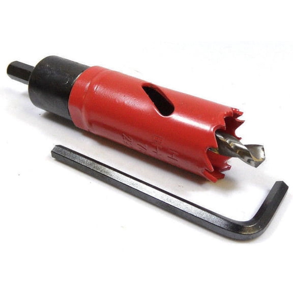 H.S.S. Bi-Metal Arbored Hole Saw 7/8" - 22mm Hex Wrench Drill Bit Tool