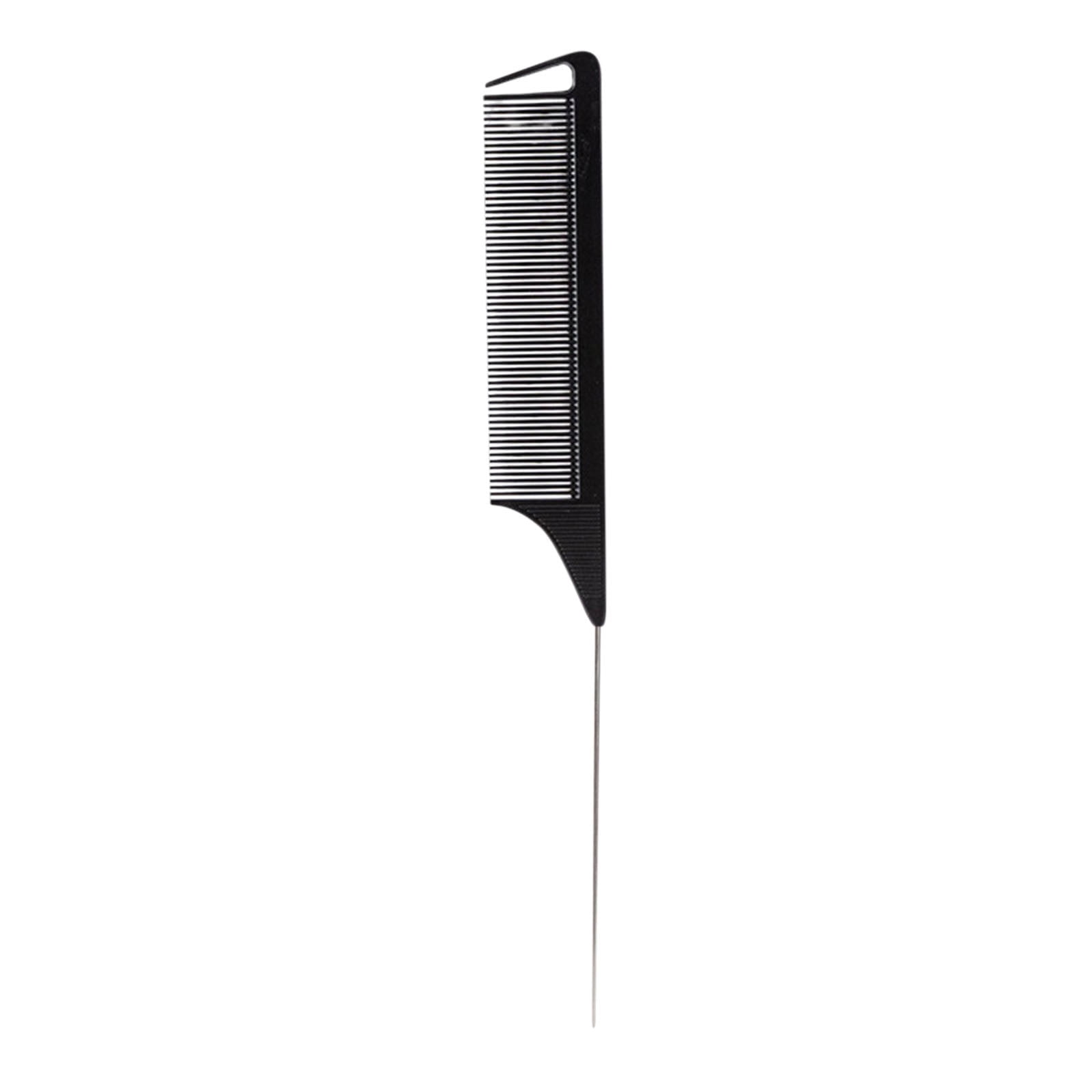 H Salon Tail Comb For Hair Parting & Styling, Anti-Static Fine Teeth ...