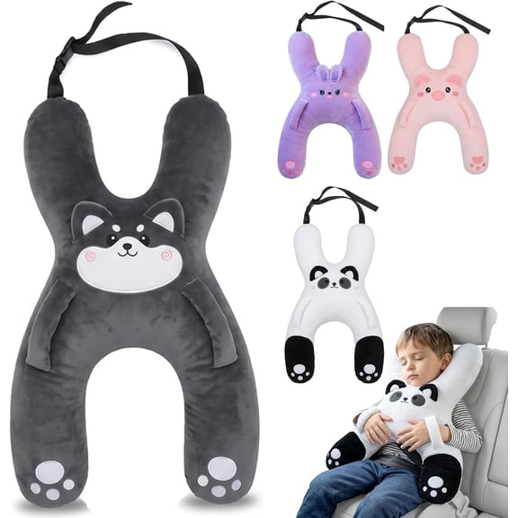 H Shaped Car Travel Pillow, Car Seat Neck Support & Sleeping Pillow