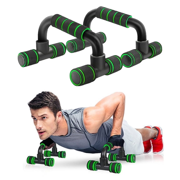 H Shaped Push Up Stands Non Slip Foam Grip,Push up Board Non-slip Push Up Fitness Equipment Gym Handles,Pvc Material Push-up Bracket Home Push-up Stands Grip Bar Safe and Sturdy Fitness Equipments
