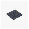 thumbnail image 1 of H Style 12" Patio Deck Tiles, DIY Module Interlocking Decking Tiles Floor Tile,Easy and Quick Installation Court Tiles for Porch Poolside Balcony Backyard 44pcs DARK GRAY as Pic, 1 of 8