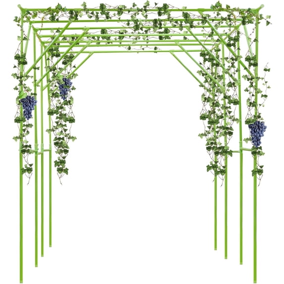 H Tall Grape Vine Trellis, Garden Arch Trellis for Climbing Outdoor ...