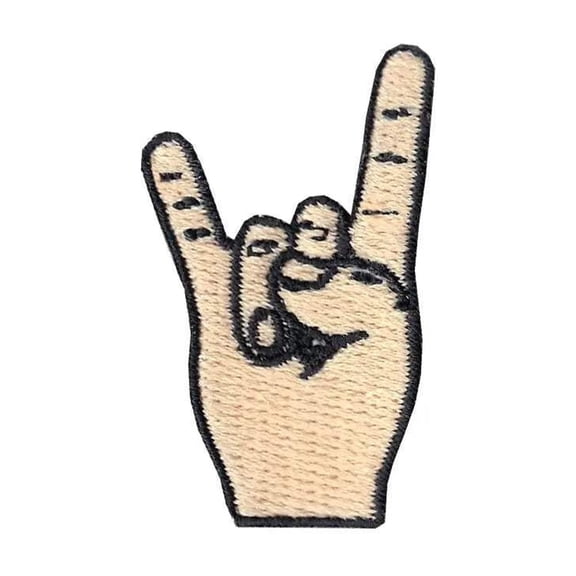 H-Town Hand Small Emoji Meme Iron On Applique Patch