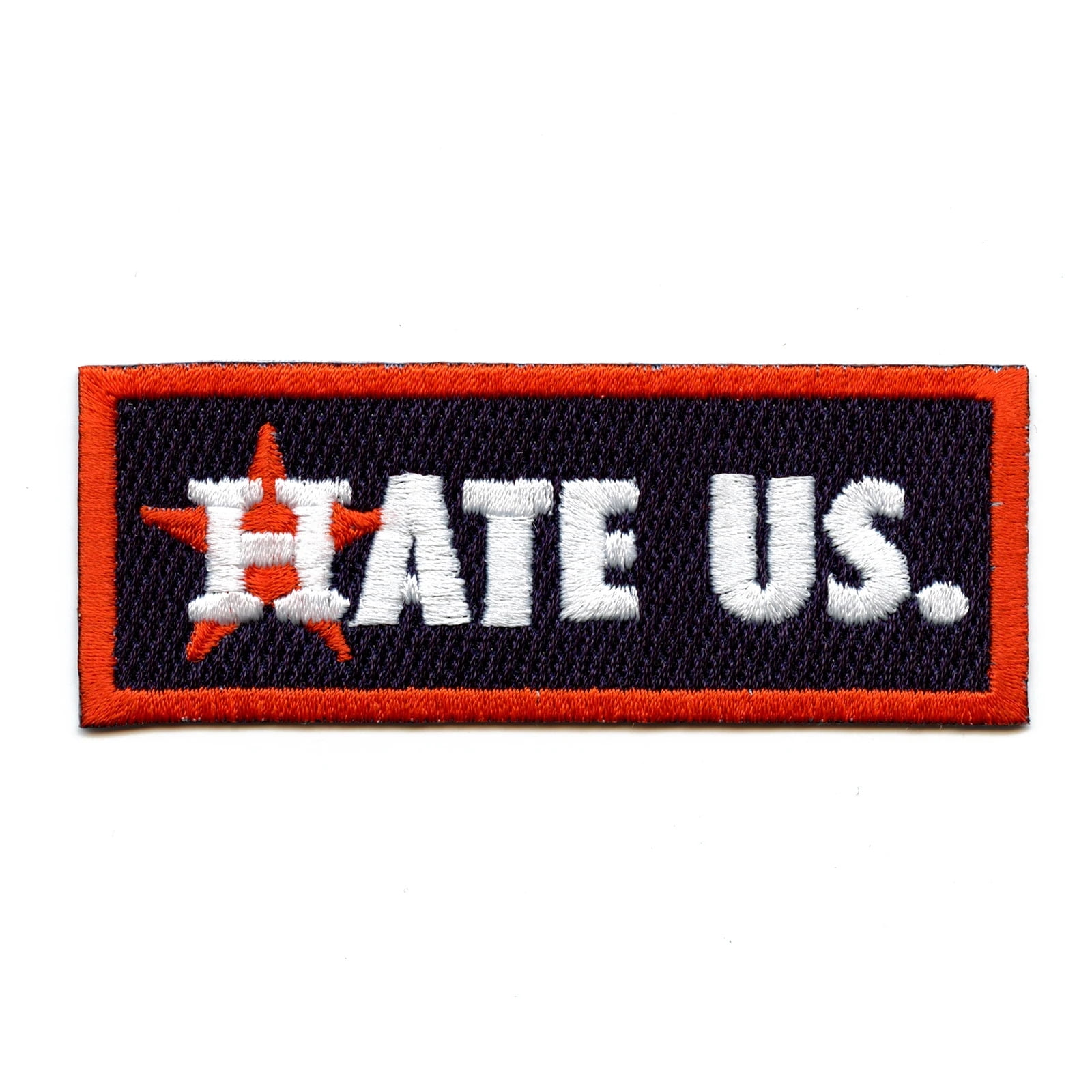 H-Town Hate US. Houston Texas Baseball Parody Embroidered Iron on Patch