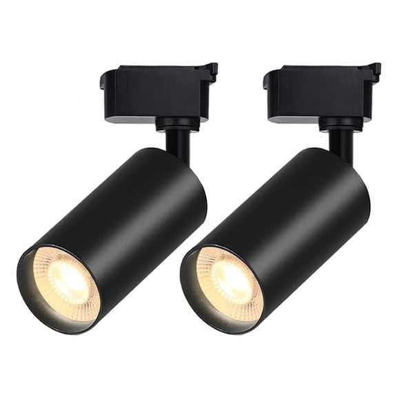 H Type LED Track Lighting Heads 2 Track Lights 6000K 20W 2400lm High Brightness Track Lighting System for Accent Lighting, Dimmable Ceiling Lights Spotlight Fixtures (No Track Rails)