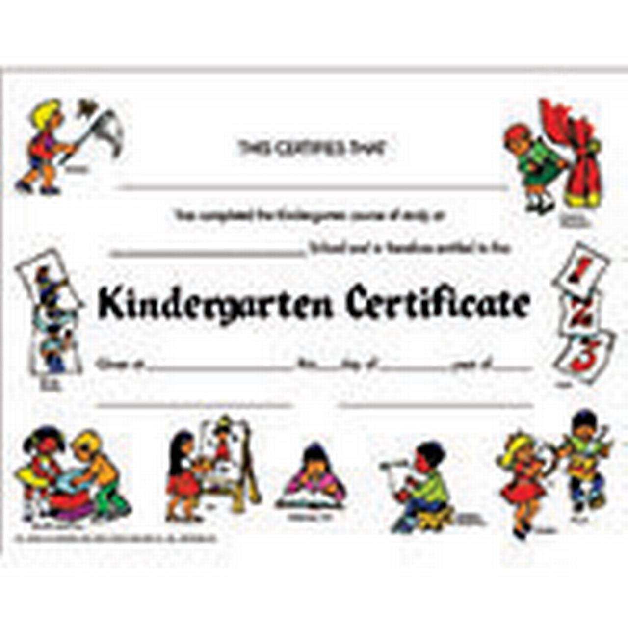 HVA201CL Kindergarten Certificate, Pack of 30, 8.5" x 11" by Hayes