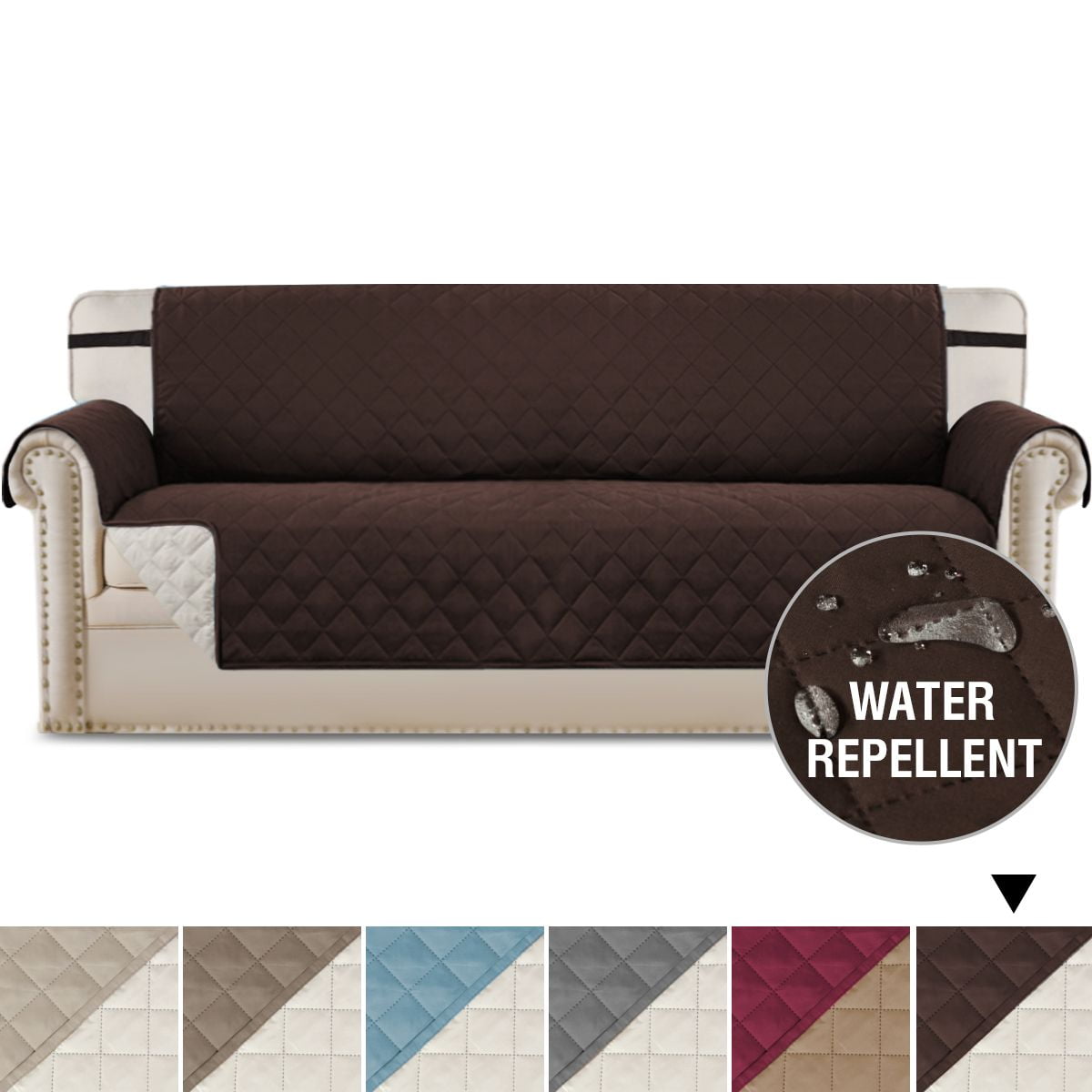 H.VERSAILTEX 1Piece Reversible Quilted XL Sofa Pet Cover Protector