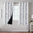 thumbnail image 1 of H.VERSAILTEX 100% Blackout Curtains Camellia Floral Printed Drapes Leah Floral Thermal Bedroom Curtains for Living room with Black Liner 2 Panels,52" x 63",Olive, 1 of 6