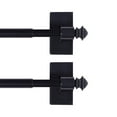 thumbnail image 1 of H.VERSAILTEX 2 pack magnetic rod, 16 to 28 inch multipurpose rod for metal doors and washing machines, square finish, black, 1 of 5