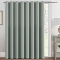 thumbnail image 1 of H.VERSAILTEX Grommet 1 Panel Light Blocking Extra Wide Sliding Door Curtain Privacy Protection Long Window Drapes Bedroom Living Room & Room Divider, 100" x 84", Light Sage, 1 of 8