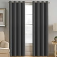 thumbnail image 1 of H.VERSAILTEX Blackout Grommet Curtains for Living Room (Charcoal Gray, 52" x 84", 1 Panel), 1 of 7