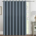 thumbnail image 1 of H.VERSAILTEX Blackout Sliding Door Curtain, Extra Wide Room Divider Thermal Insulated Curtains for Living Room (Stone Blue, 100" x 84", 1 Panel), 1 of 7