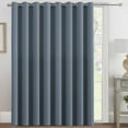 thumbnail image 1 of H.VERSAILTEX Blackout Sliding Glass Door Curtain for Living Room, Extra Wide Grommet Thermal Insulated Curtain for Patio (Stone Blue, 100" x 84", 1 Panel), 1 of 7