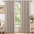 thumbnail image 1 of H.VERSAILTEX Blackout Thermal Insulated Window Curtains Bedroom Darkening Black out Drapes for Living Room Back Tab/Rod Pocket Draperies, 2 Panels, 52" x 84", Fog, 1 of 6
