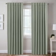 thumbnail image 1 of H.VERSAILTEX Blackout Thermal Insulated Window Curtains Bedroom Darkening Black out Drapes for Living Room Back Tab/Rod Pocket Draperies, 2 Panels, 52" x 96", Light Sage, 1 of 7