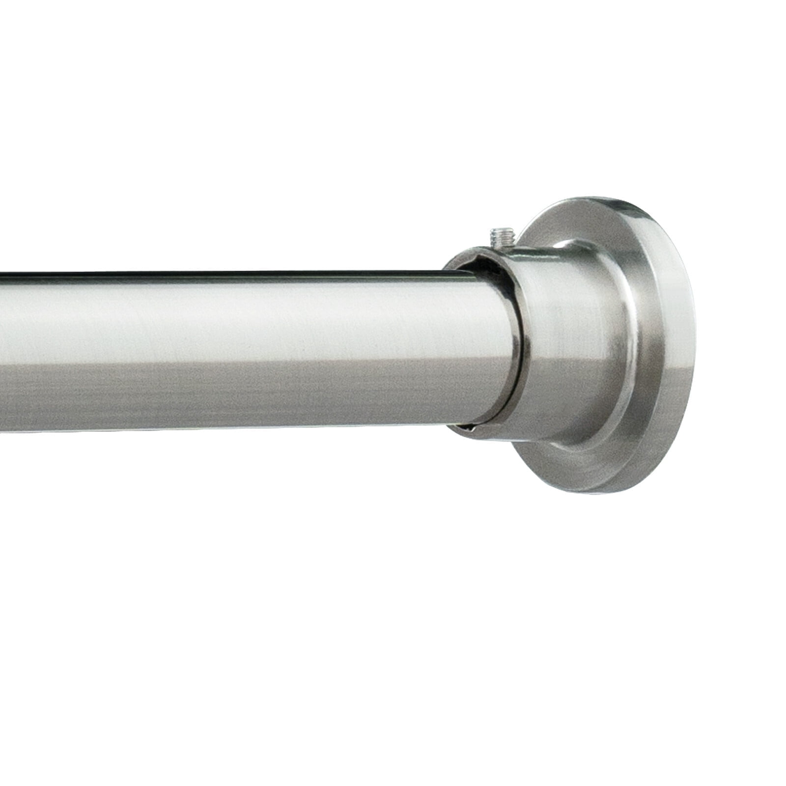 H.VERSAILTEX Single Shower Curtain Rod Non Slip Adjustable 26-78 inch with Spring Tension for Bathroom，Nickel